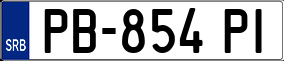 Trailer License Plate